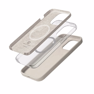 Crong Color Cover Magnetic MagSafe vāciņš ierīcei iPhone 15 Pro Max, akmens bēšs