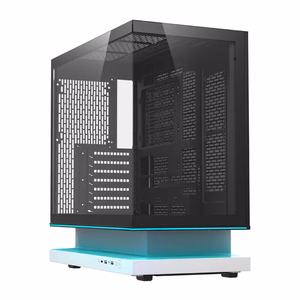 DarkFlash F1 ATX datora korpuss ar 6 ventilatoriem, balts