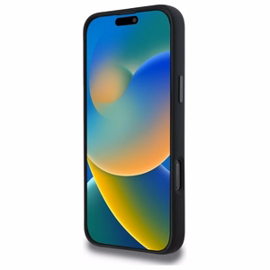 BMW Silikona Vidējā Svītra Magnētiskais viedtālruņa apvalks iPhone 16 Pro Max - melns