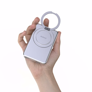 Dudao K28S 20W PD 5000mAh Portatīvais lādētājs ar Magnētisko funkciju un statīvu - sudraba