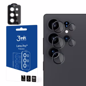 3mk Lens Protection Pro melns kameras lēcas stikls Samsung Galaxy S25 Ultra