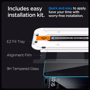 Spigen Glas.tR EZ Fit Privacy закалённое стекло для iPhone 15 Plus