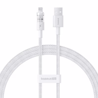 Baseus Gem USB to IP 2.4A fast charging cable 1 m balts