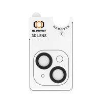 Aizsargstikls Tel Protect 3D Lens uz kameras Iphone 14/14 Plus/16e melns (2 objektīvi)