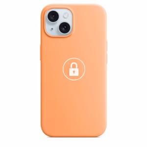 Telefona maciņš "Silicone Case v2" iPhone 15 / Orange Sorbet / iepakojumā
