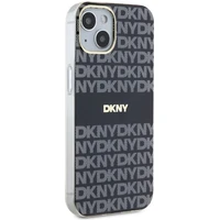 DKNY IML mono un svītru magnētiskais viedtālruņa apvalks iPhone 15/14/13 - melns