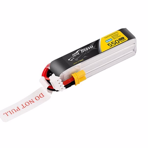Tattu 3s 550 mAh 95C 11,4 V HV Lipo akumulators ar XT30 spraudni un garo savienotāju