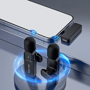 Blavec MK-01 ClipGo piespraužamie mikrofoni, 2 gab., USB-C (LMMK01-B) (krāsa: melna)