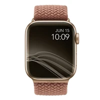 UNIQ siksniņa Aspen Apple Watch 44/42/45 mm Series 1/2/3/4/5/6/7/8/9/SE/SE2 pīts rozā/grapefruit rozā