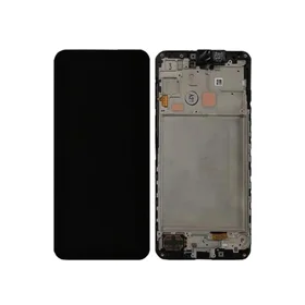 LCD ekrāns Samsung A166 A16 5G ar skārienekrānu un rāmi oriģināls melns (servisa komplekts)