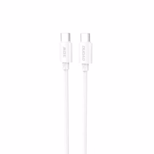 Dudao L4C USB-C / USB-C 30W kabelis 1.2m - balts
