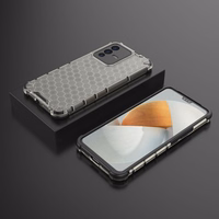 Šūnveida apvalks bruņots pārklājums ar gēla rāmi Vivo V23 5G Melns