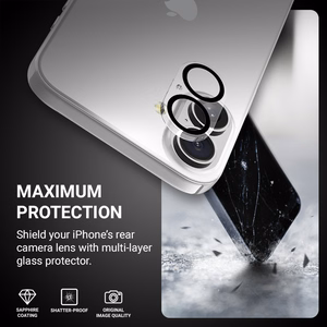 Crong Lens Shield kameras objektīvu stikla aizsargs iPhone 16 / 16 Plus