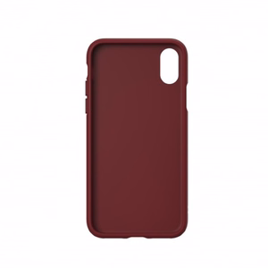 Adidas OR veidots PU zamšādas apvalks iPhone X / XS - bordo