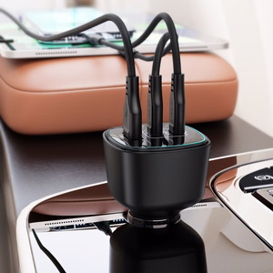 Acefast B18 200 W auto lādētājs, 2 × USB-C + USB-A, melns
