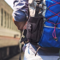 TRAVEL universāls maciņš priekš jostas / mugursomas melns