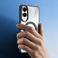 DUX DUCIS AIMO MAG viedtālruņa apvalks saderīgs ar MagSafe SAMSUNG S25 Edge melns