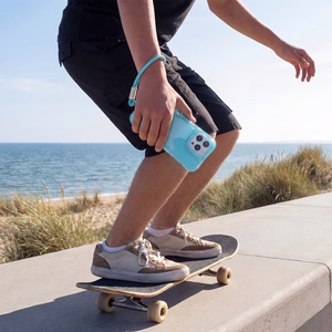 Safepop maciņš ar siksniņu priekš iPhone 11 zils