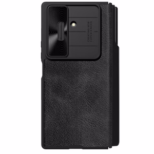 Nillkin Qin Pro viedtālruņa apvalks priekš Samsung Galaxy Z Fold 7 ar S Pen Space - melns