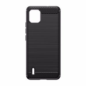 Carbon Case silikona viedtālruņa apvalks Nokia C110 - melns