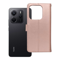 MEZZO grāmatas tipa viedtālruņa apvalks XIAOMI Redmi Note 14 4G (GLOBAL - 164,84mm x 78,15mm x 8,16mm) ar mandalu, rozā zelta krāsas