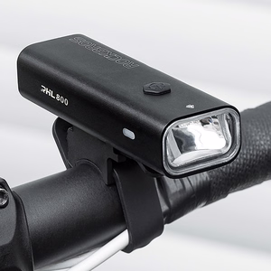 Rockbros 24710012001 priekšējais velosipēda lukturis 800 lm + USB-C - USB-A kabelis - melns
