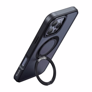 McDodo PC-4932 MagSafe чехол для iPhone 16 Pro с подставкой (чёрный)