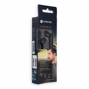 Vadu austiņas ar mikrofonu MOTOROLA Earbuds 3-S melnas
