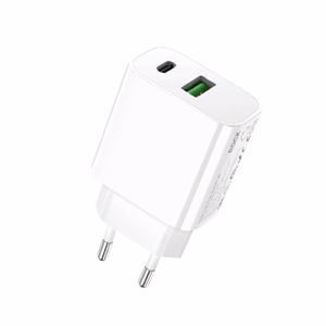 Rock Сетевое зарядное устройство T43 - USB + Type C - QC 3.0 PD 20W 3A белый