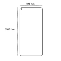 Rūdīts stikls 2,5D Oppo A52