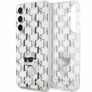 Karl Lagerfeld KLHCS23FEHNCMKLT S23 FE S711 caurspīdīgs cietais apvalks monogramma Choupette