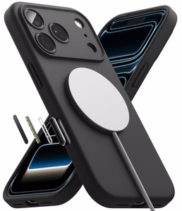 Ringke MagSafe silikona vāciņš modelim iPhone 18 Pro – melns
