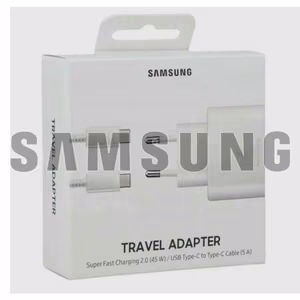 Charger Samsung EP-TA845 White 45W (incl. packing) + Type-C 180cm cable / 100% Genuine