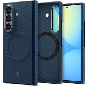 Spigen AirSkin Aramid MagFit MagSafe maciņš modelim Samsung Galaxy Z Fold 8 Ultra – tumši zils