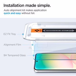 Spigen Glas.tR EZ Fit Закалённое стекло для Samsung Galaxy S24 FE (2 шт.)