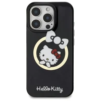 Hello Kitty IML Jautrā lente magnētiskais iPhone 16 Pro Max viedtālruņa apvalks - melns