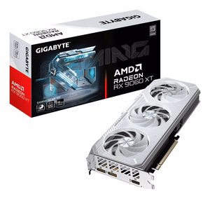 GIGABYTE GAMING Radeon RX 9060 XT OC ICE 16G Videokarte - 16GB GDDR6, 256bit, PCI-E 5.0, 3320 MHz Core Clock, 2 x DisplayPort, 1 x HDMI, GV-R906XGAMINGOCICE-16GD