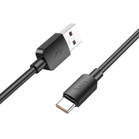 Kabelis USB A uz USB C Hoco PD 6A 100W 1 m X96 melns
