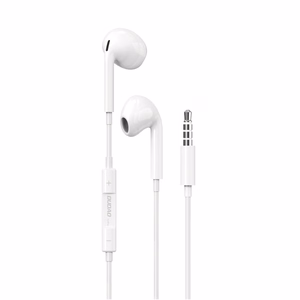Dudao ieliekamās austiņas ar 3.5mm minijack savienotāju baltas (X14PRO)