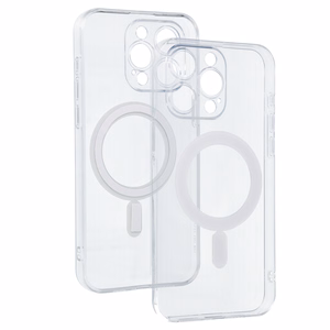 TEL PROTECT MagSilicone viedtālruņa apvalks Iphone 15 Pro Max, caurspīdīgs