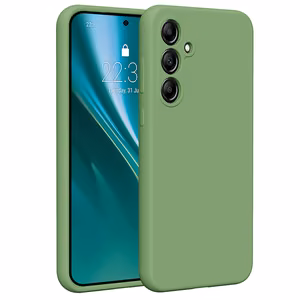 Etteri Silicone case for Samsung Galaxy A55 5G light green