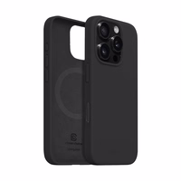 Crong Color Cover Magnetic - iPhone 16 Pro MagSafe maciņš (melns)