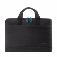 Tucano Smilza Super Slim Bag - Bag Bag MacBook Pro 14” / Air 15” / Pro 13" /Air / Notebook 14” / 13” (melns)