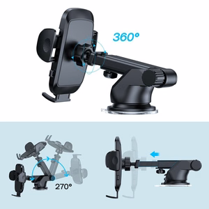 Joyroom JR-ZS259 clamp car holder with three adjustable legs - black