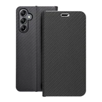 LUNA Book Carbon viedtālruņa apvalks SAMSUNG A14 4G / A14 5G melns