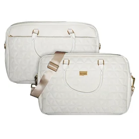 Wonder Portatīvā datora soma 15–16 collas pico quilted beiges krāsas