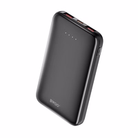 BWOO portatīvais lādētājs P72 QC 22.5W PD 20W 5000 mAh with 2 x USB-A ports 1 x USB-C port melns