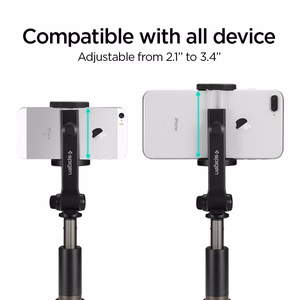 selfiju nūja Spigen S540W Bluetooth ar trijkāji - melns