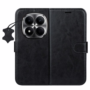 Smart Luxe ādas maciņš Xiaomi Redmi Note 15 5G melns