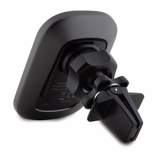 Mercedes MEWCCGSLK 15W indukcijas turētājs ventilācijas atverei/stiklam melns/melns Silver Stars MagSafe